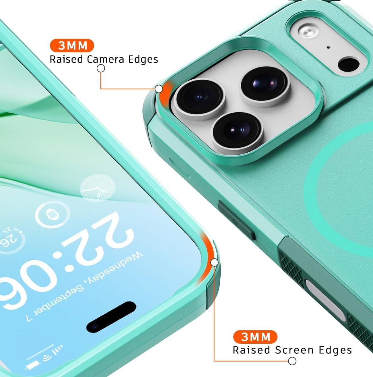 3MM Raised Camera Edges  
3MM Raised Screen Edges