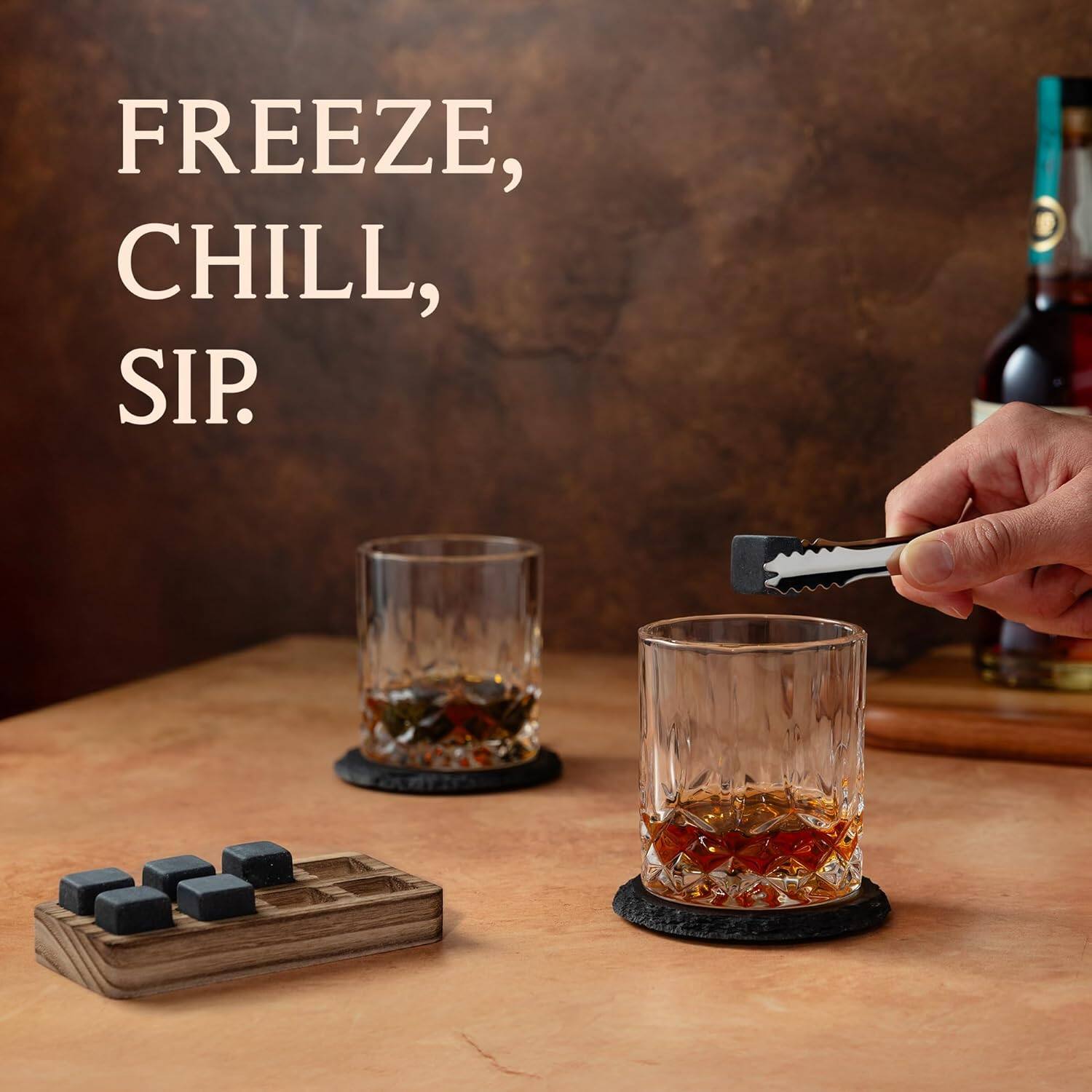 FREEZE, CHILL, SIP.