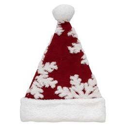 Dyno - 17 in. Snowflake Santa Hat 1 pk (Case of 12) - Red|White