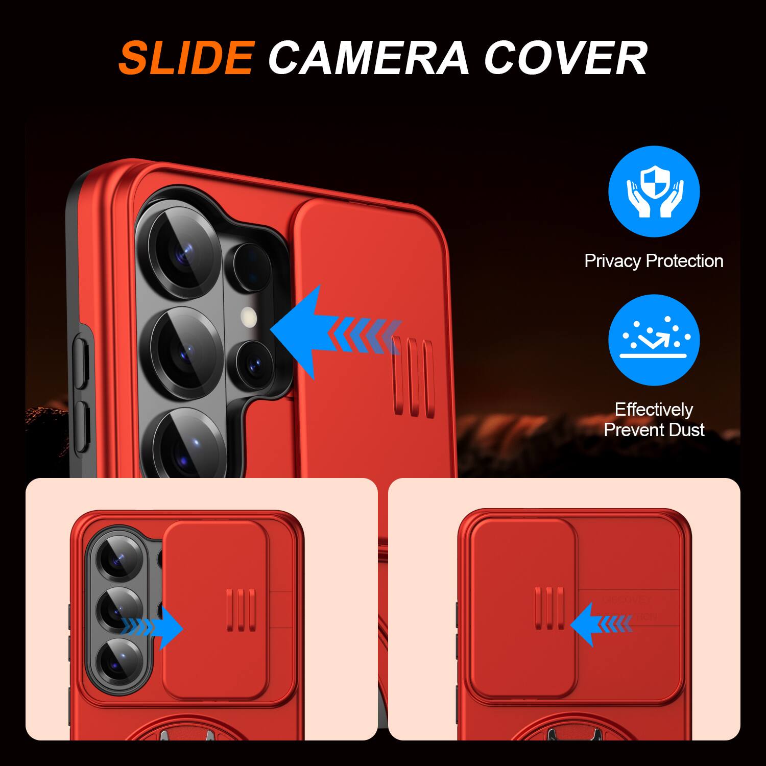 SLIDE CAMERA COVER  
Privacy Protection  
Effectively Prevent Dust