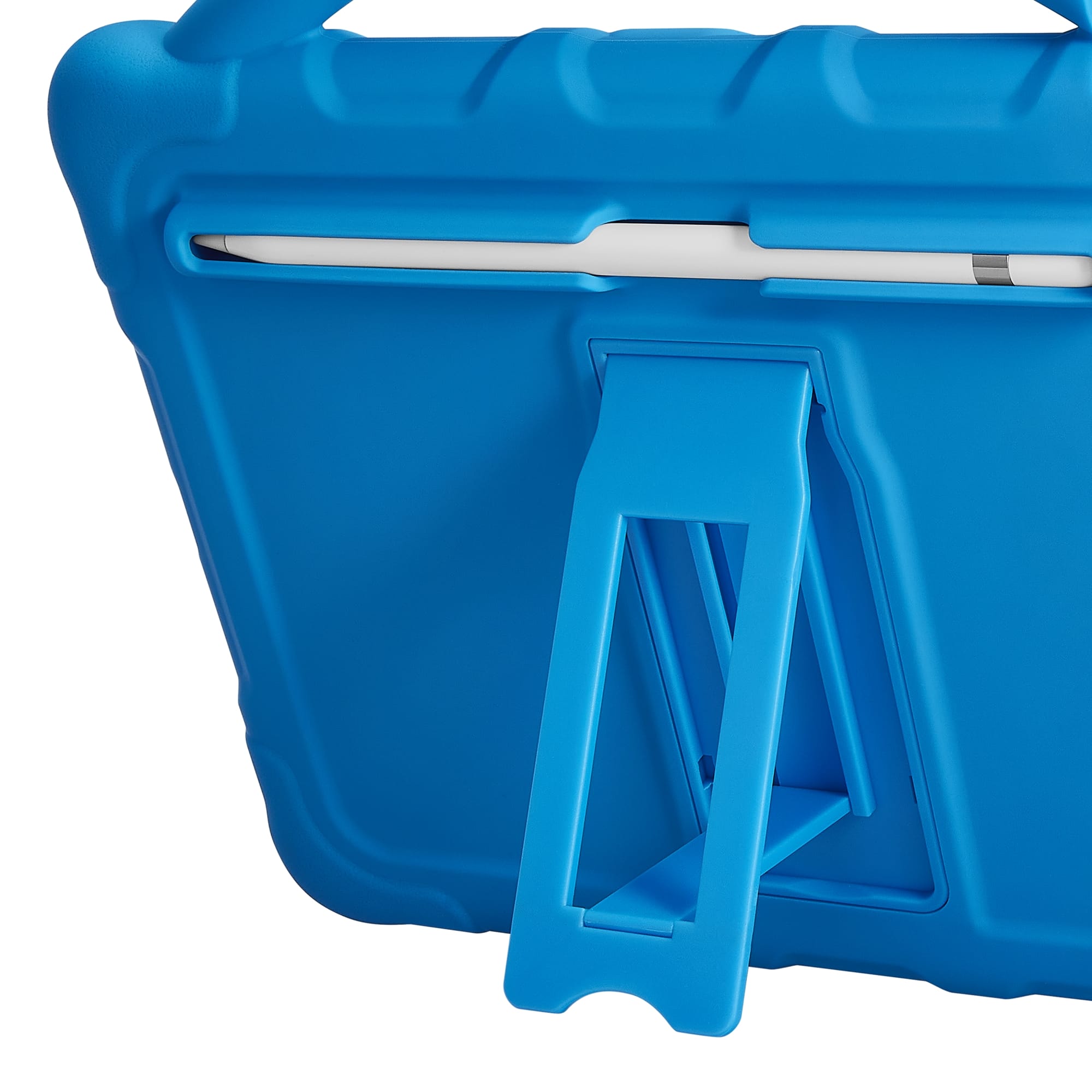 Alt View 12. Insignia™ - Bumper Case with Apple Pencil Slot for iPad 10.2"/10.9", iPad Pro 11" and iPad Air 10.9"/11" - Blue.