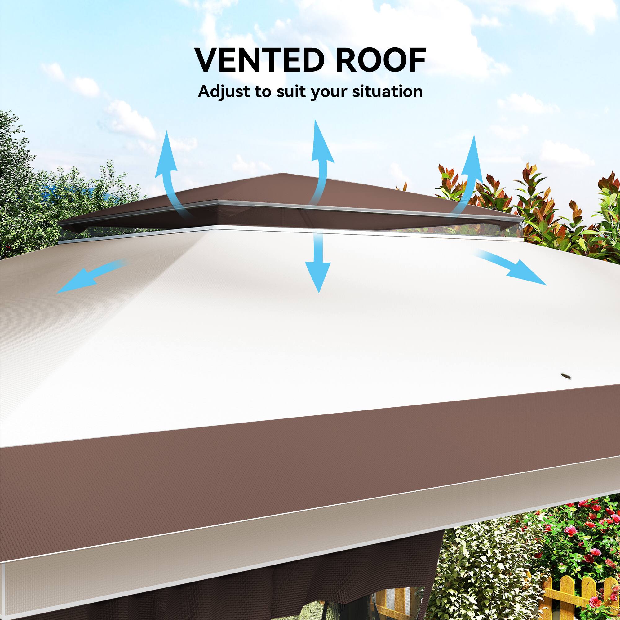 VENTED ROOF  
Adjust to suit your situation