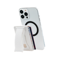 LoveHandle - Phone Wallet with Kickstand and Adapter Ring for MagSafe, Wireless Charging Compatible, Wallet MagSafe Compatible - White - Angle_Zoom