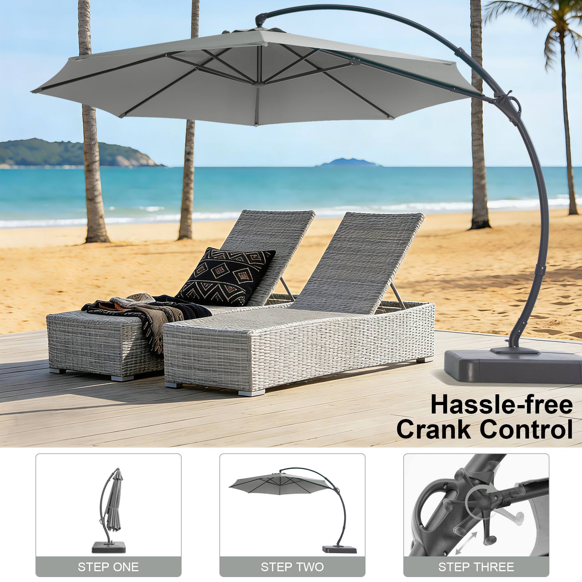 Hassle-free Crank Control

STEP ONE

STEP TWO

STEP THREE