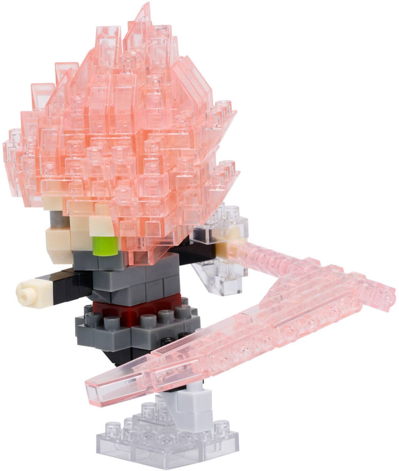 Alt View 2. Bandai - Nanoblock - Dragon Ball Super - Character Collection - Goku Black Super Saiyan Rose Building Kit   - COLLECTIBLES - Multicolor.
