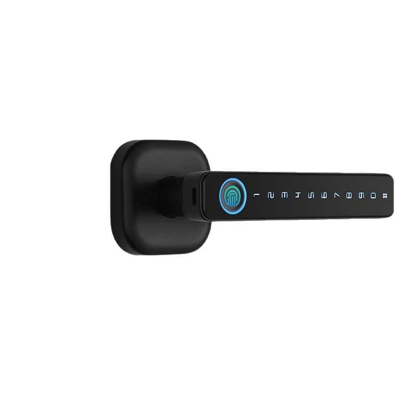 Cluzine - Smart Indoor Door Lock,Fingerprint,Password,Card,Bluetooth,Remote Unlock,For Home,Office,Wooden Door