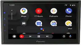 Pioneer - DMH Series 6.8in. 1-DIN Android Auto and Apple CarPlay Compatible Bluetooth Multimedia Digital Media Receiver - Black