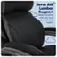Alt View 13. Serta - Big & Tall with Smart Layers Technology and AIR Lumbar Bonded Leather Executive Chair - Black.