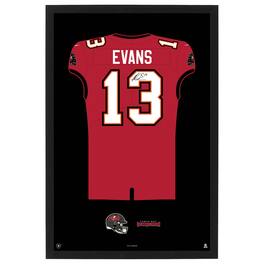 Sporticulture - Mike Evans Tampa Bay Buccaneers Home Jersey Framed Art Print - Red