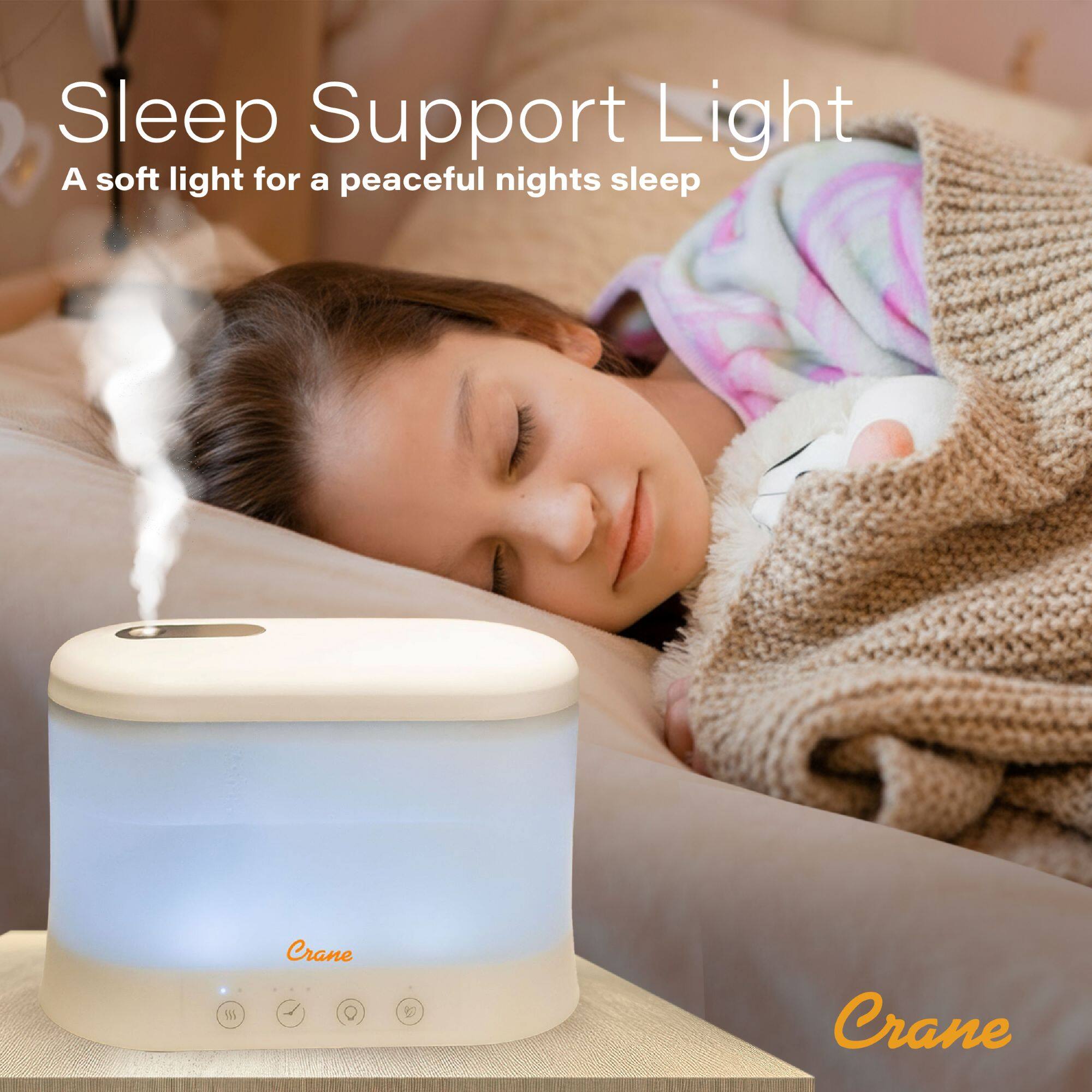Sleep Support Light  
A soft light for a peaceful night's sleep  

Crane