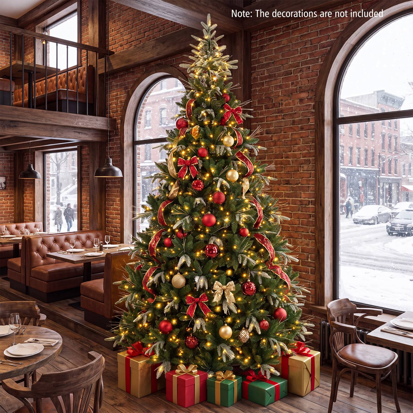 Note: The decorations are not included