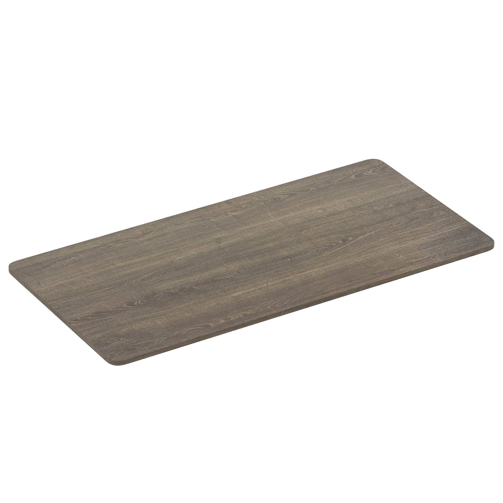 Costway - 48" x 24" Whole Piece Table Top with Safe Rounded Corners for Home Office Desk DIY - Gray
