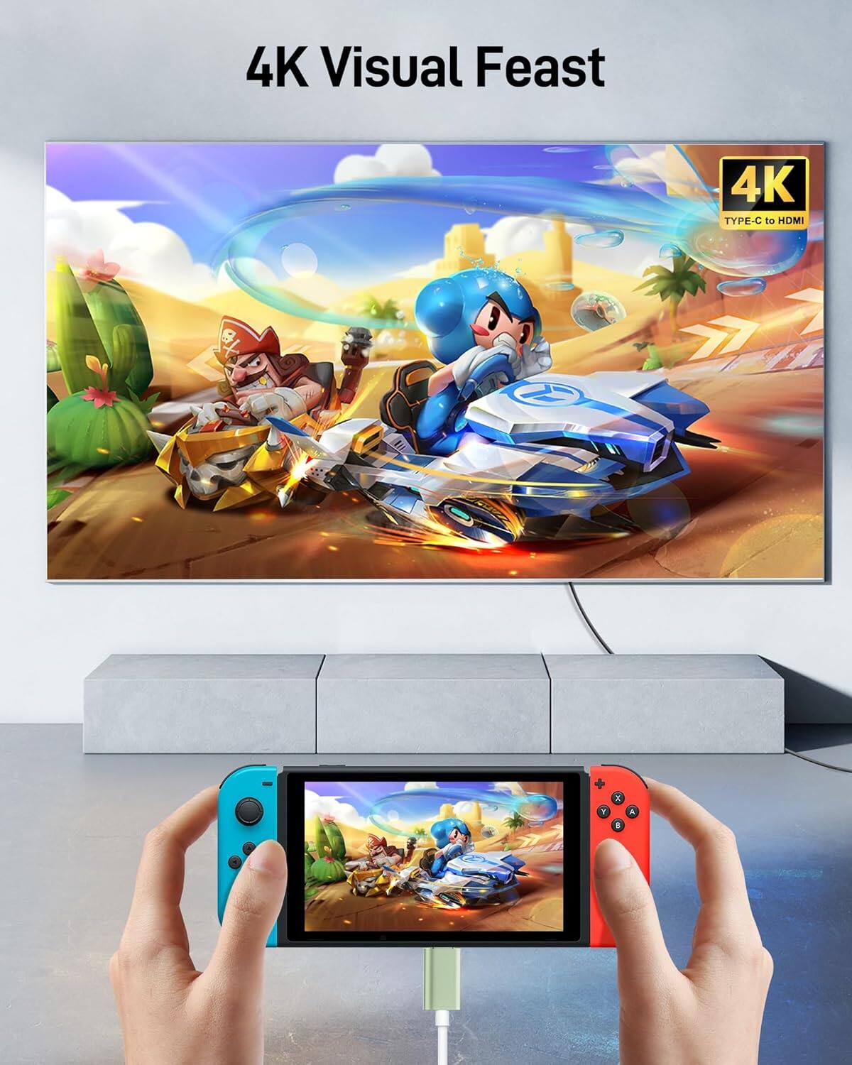4K Visual Feast  
4K TYPE-C to HDMI