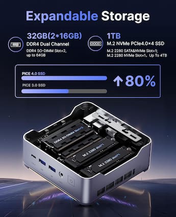 Kamrui H2 Mini Gaming PC Intel Core i9 14900HX (24C/32T, up to 5.8 Kamrui H2 Mini Gaming PC Intel Core i9 14900HX (24C/32T, up to 5.8