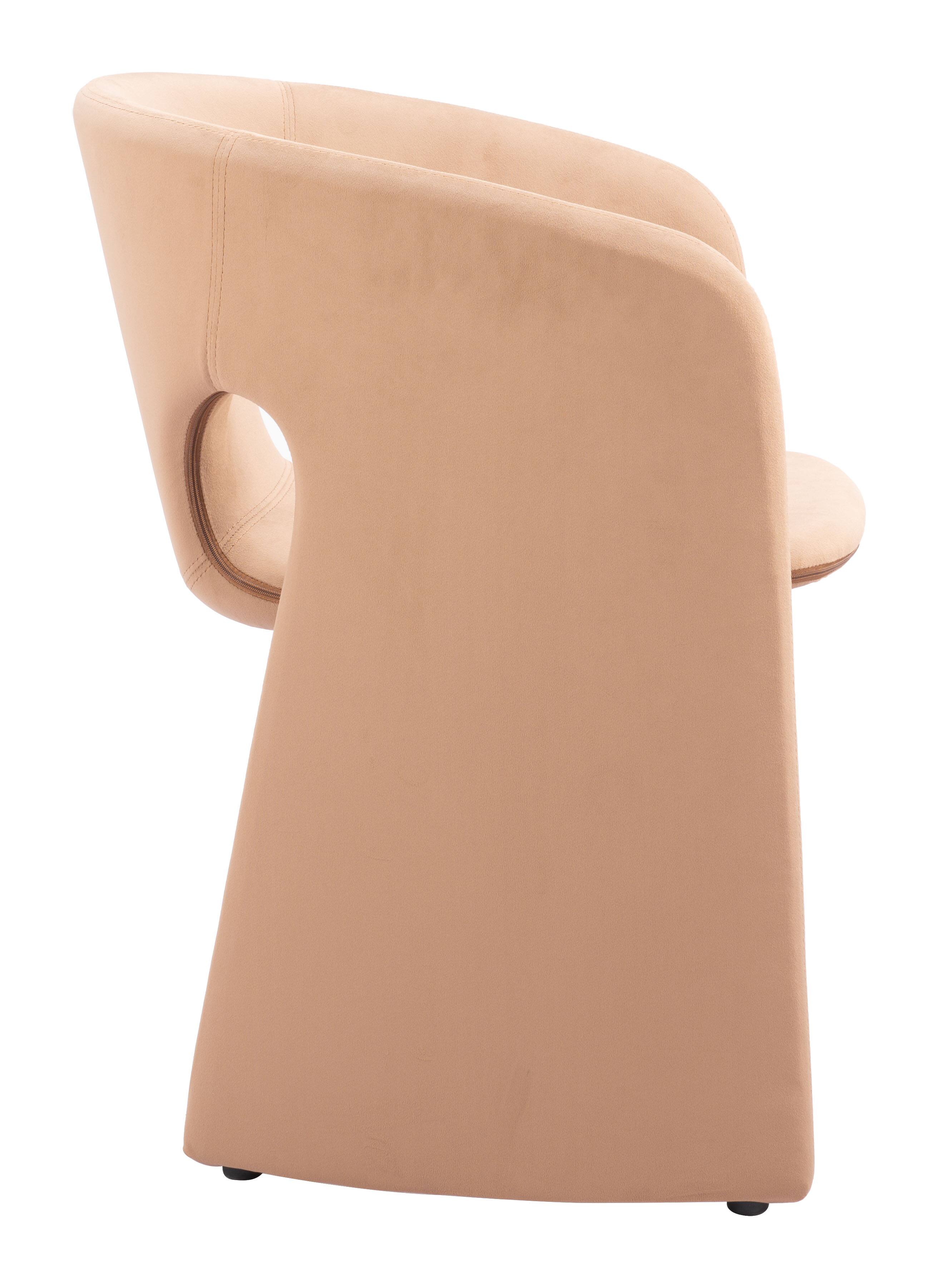 Back. Hivvago - Rosyth Dining Chair Tan - Tan.