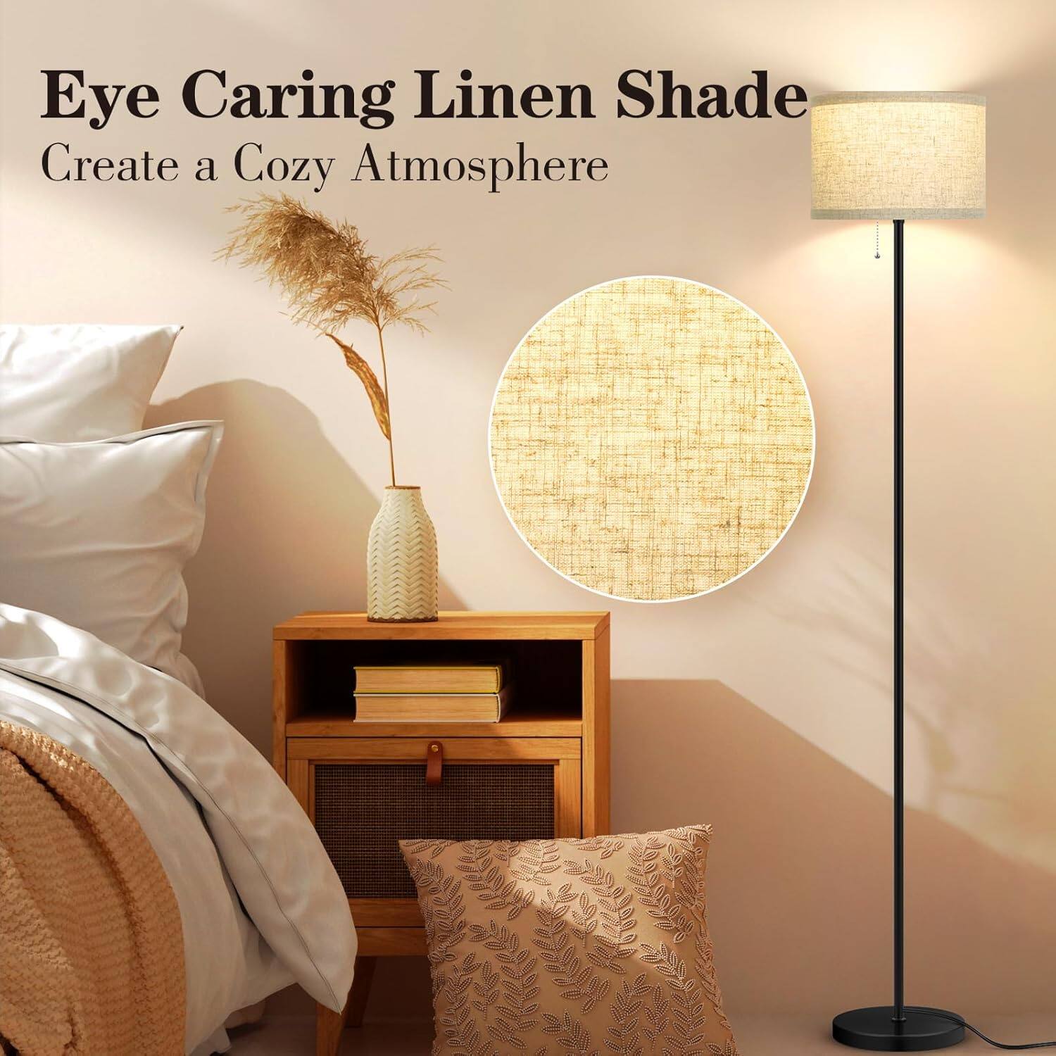 Eye Caring Linen Shade  
Create a Cozy Atmosphere