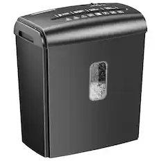 Front. Locksworth - 8-Sheet Micro Cut Paper /Credit Card Shredder with 4 Gallons, P-4 High Security for Home Office Use with Handle.