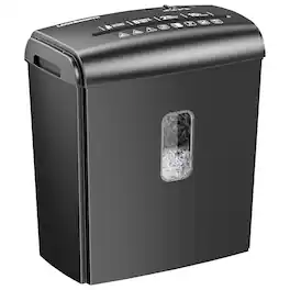 Steelite - 8-Sheet Micro Cut Paper /Credit Card Shredder with 4 Gallons, P-5 High Security for Home Office Use with Handle