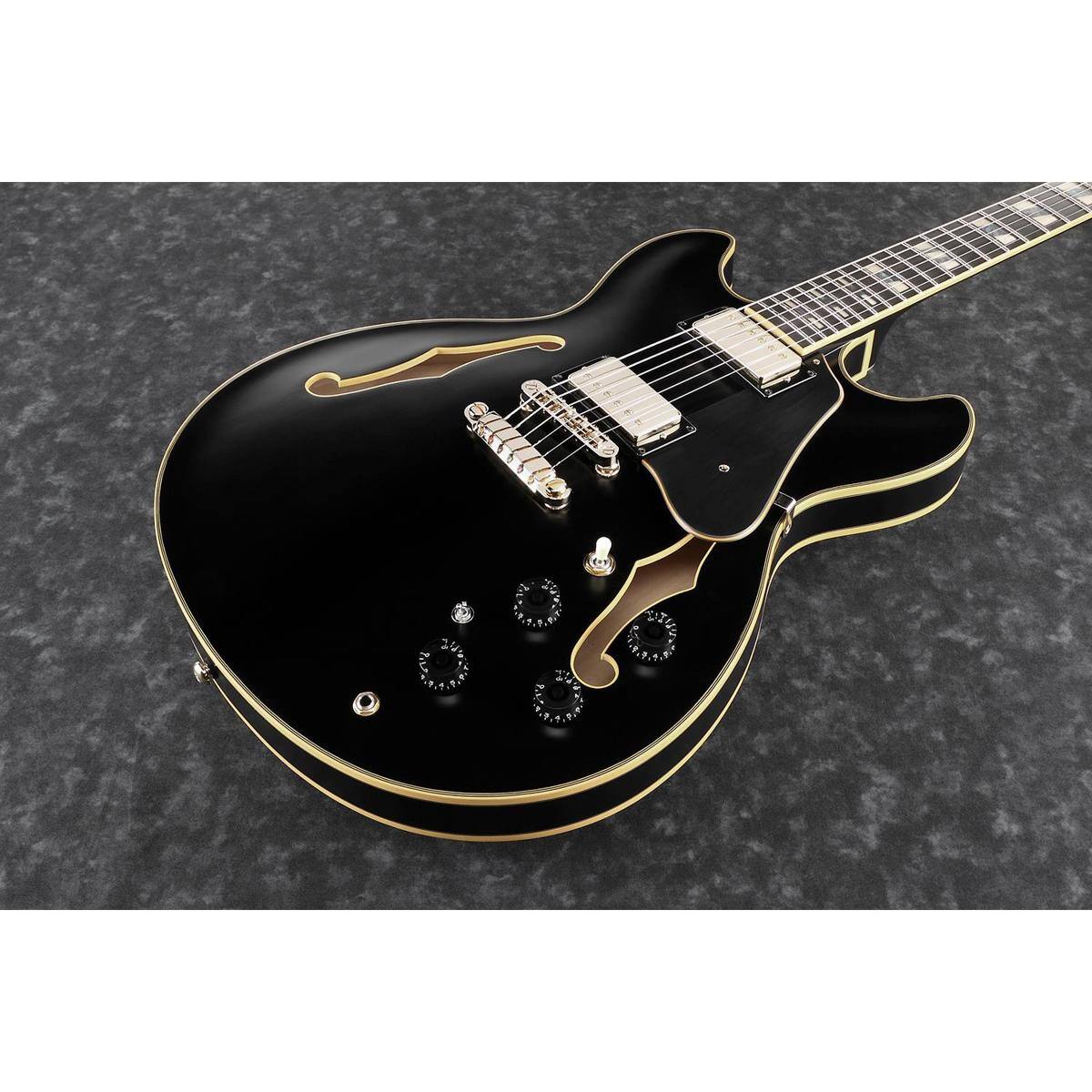 Alt View 3. Ibanez - Ibanez John Scofield Signature JSM20 Electric Guitar w/Case,Black Low Gloss.