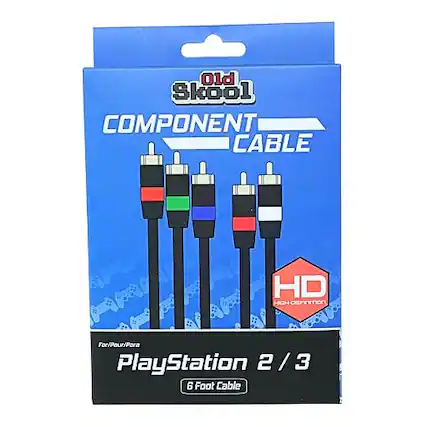 Old Skool COMPONENT CABLE
HD HIGH-DEFINITION
For/Pour/Para PlayStation 2/3 6 Foot Cable