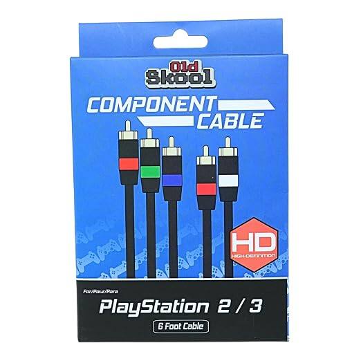 Old Skool COMPONENT CABLE  
HD HIGH-DEFINITION  
For/Pour/Para PlayStation 2/3 6 Foot Cable