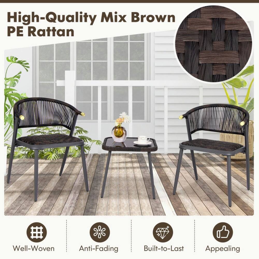 High-Quality Mix Brown PE Rattan

- Well-Woven
- Anti-Fading
- Built-to-Last
- Appealing