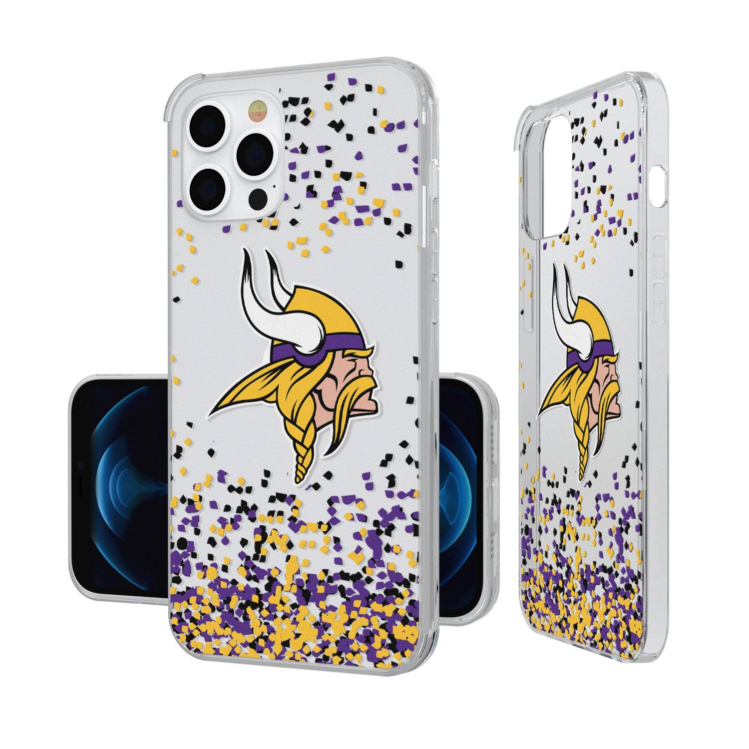 Keyscaper - NFL - Minnesota Vikings iPhone Clear Case with Confetti Design - 14 Pro - Multicolor price history on PriceWatchPro