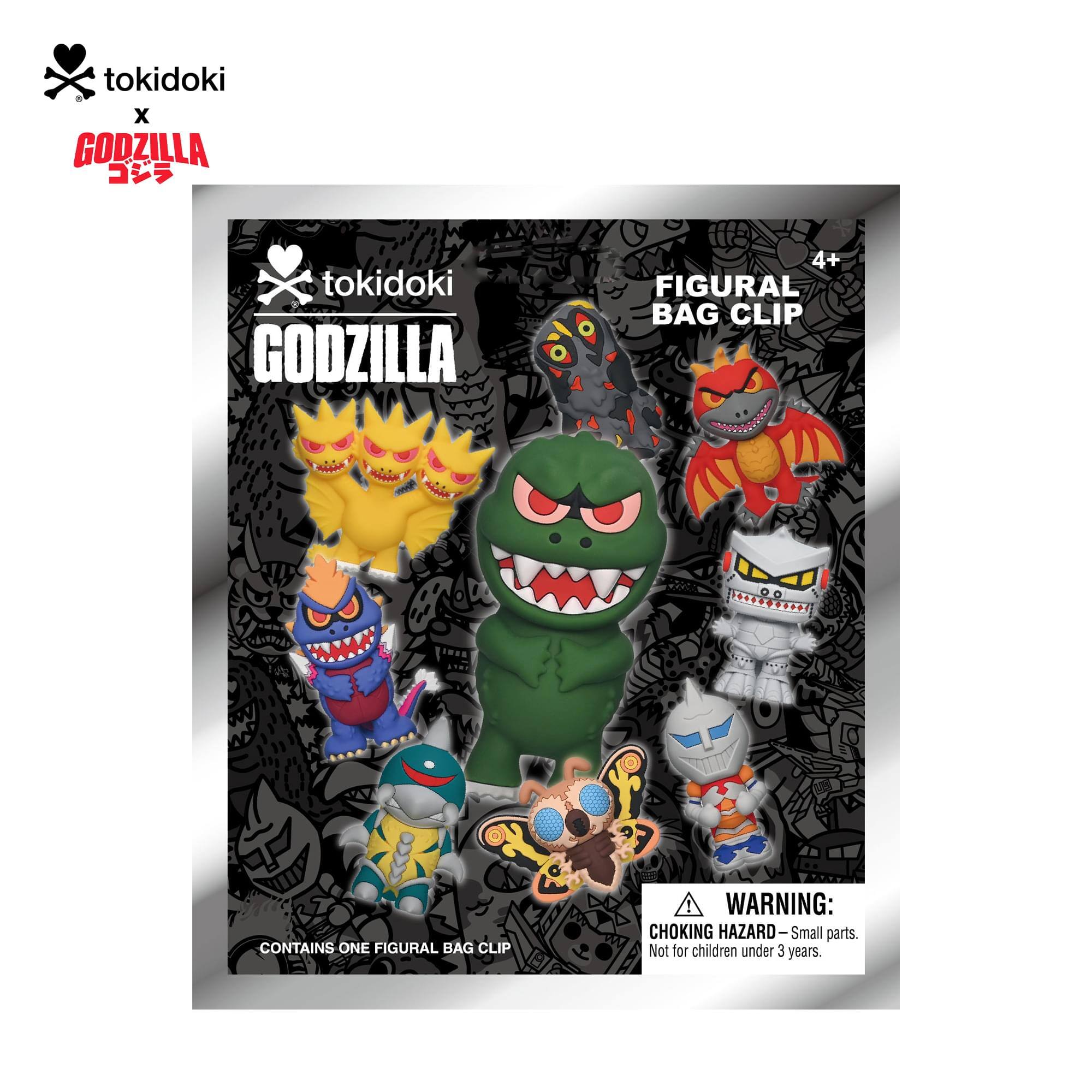 Monogram Tokidoki x Godzilla Series 1 3D Foam Bag Clip Blind Bag