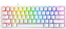 Razer - Huntsman Mini 60% Wired Optical Clicky Switch Gaming Keyboard with Chroma RGB Backlighting - Mercury - Front_Zoom