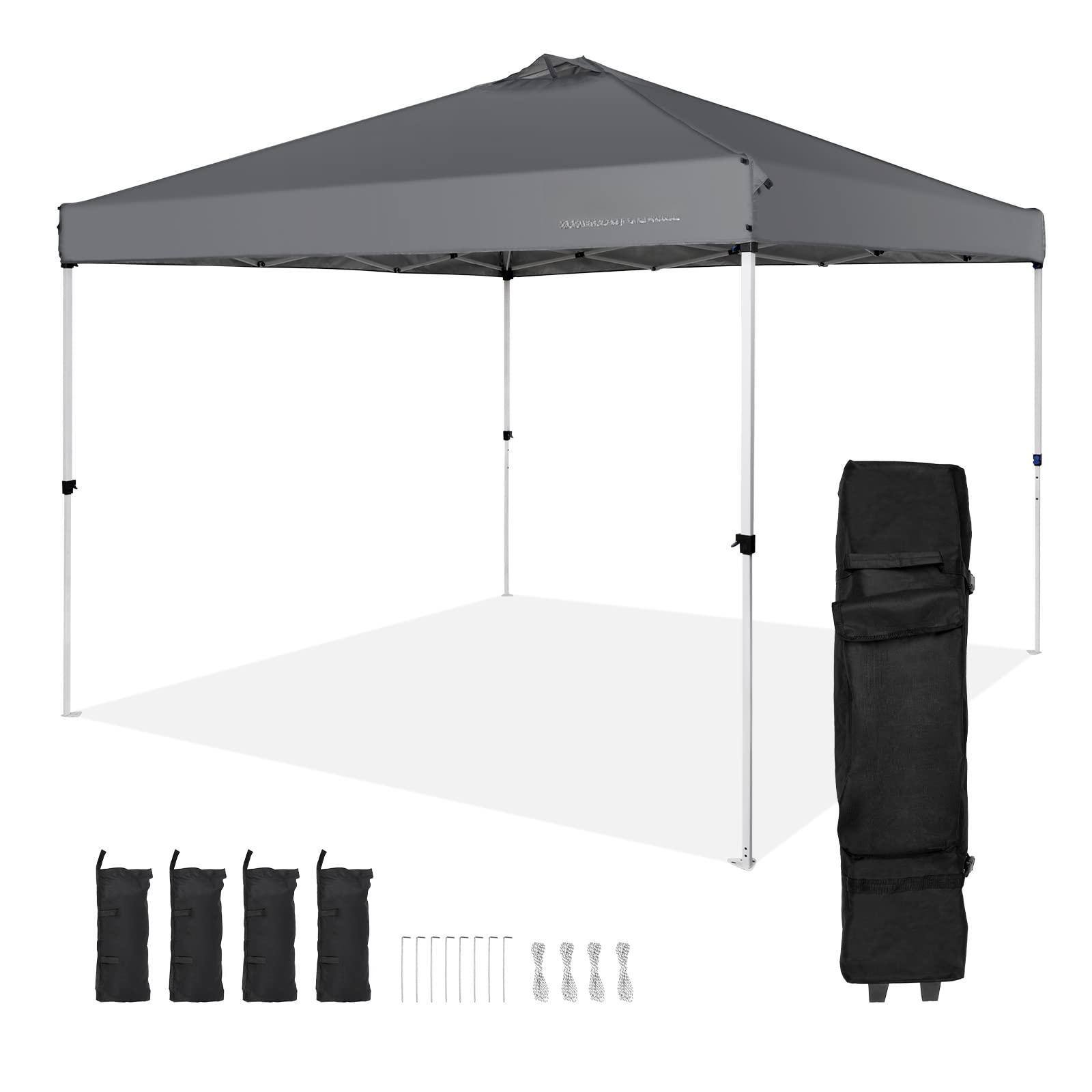 Dark Gray-10 X 10 FT-Pop up Canopy