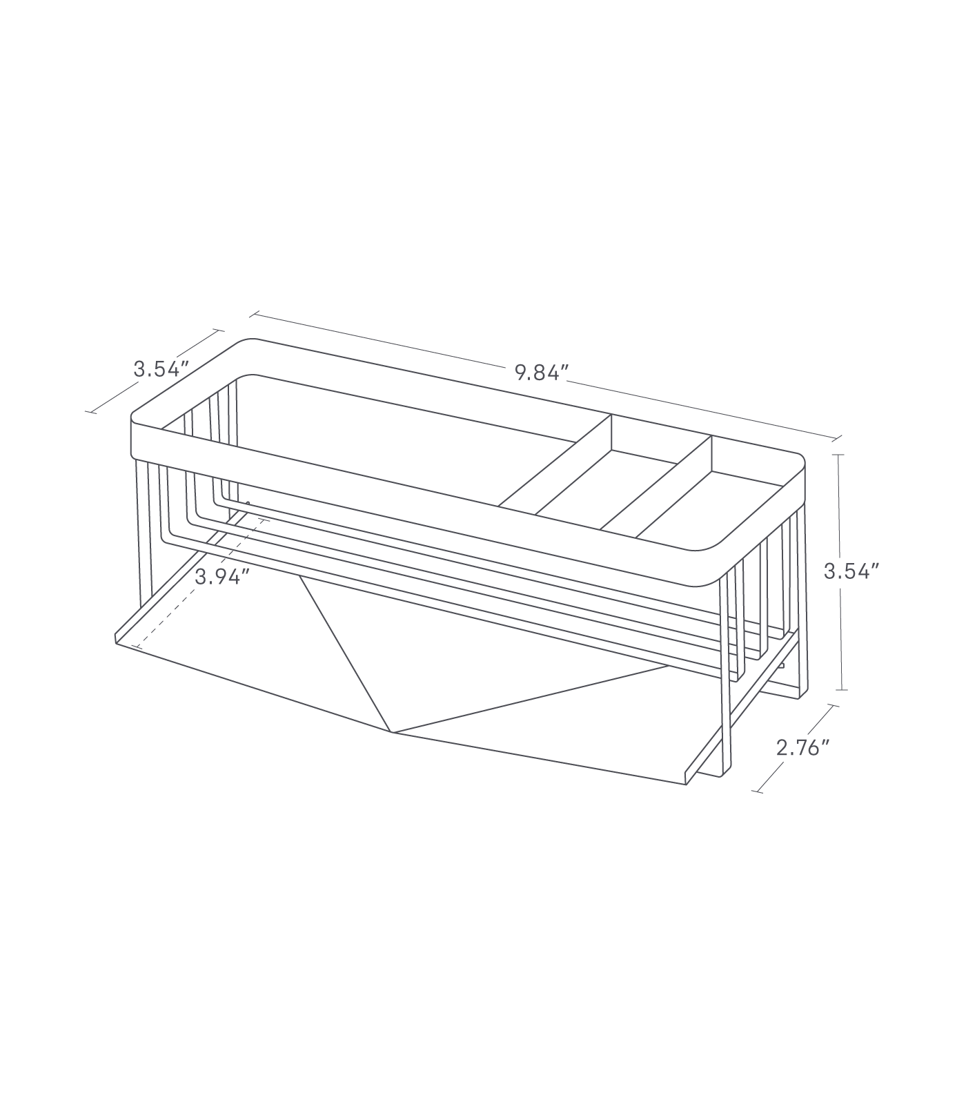 Alt View 4. Yamazaki Home - Sponge & Bottle Holder.