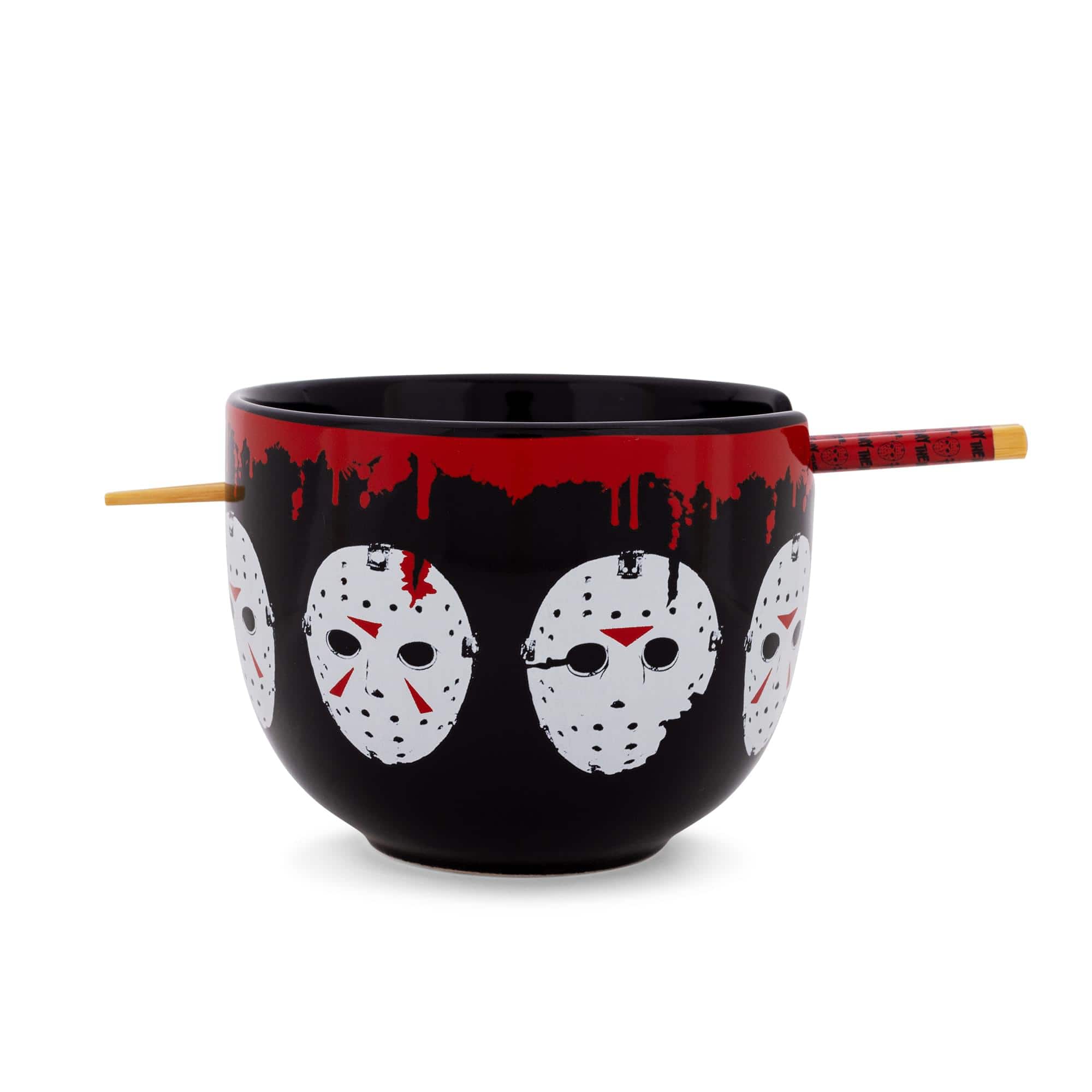 Silver Buffalo - Friday The 13th Jason Voorhees Mask 20-Ounce Ramen Bowl and Chopstick Set - Black price history on PriceWatchPro