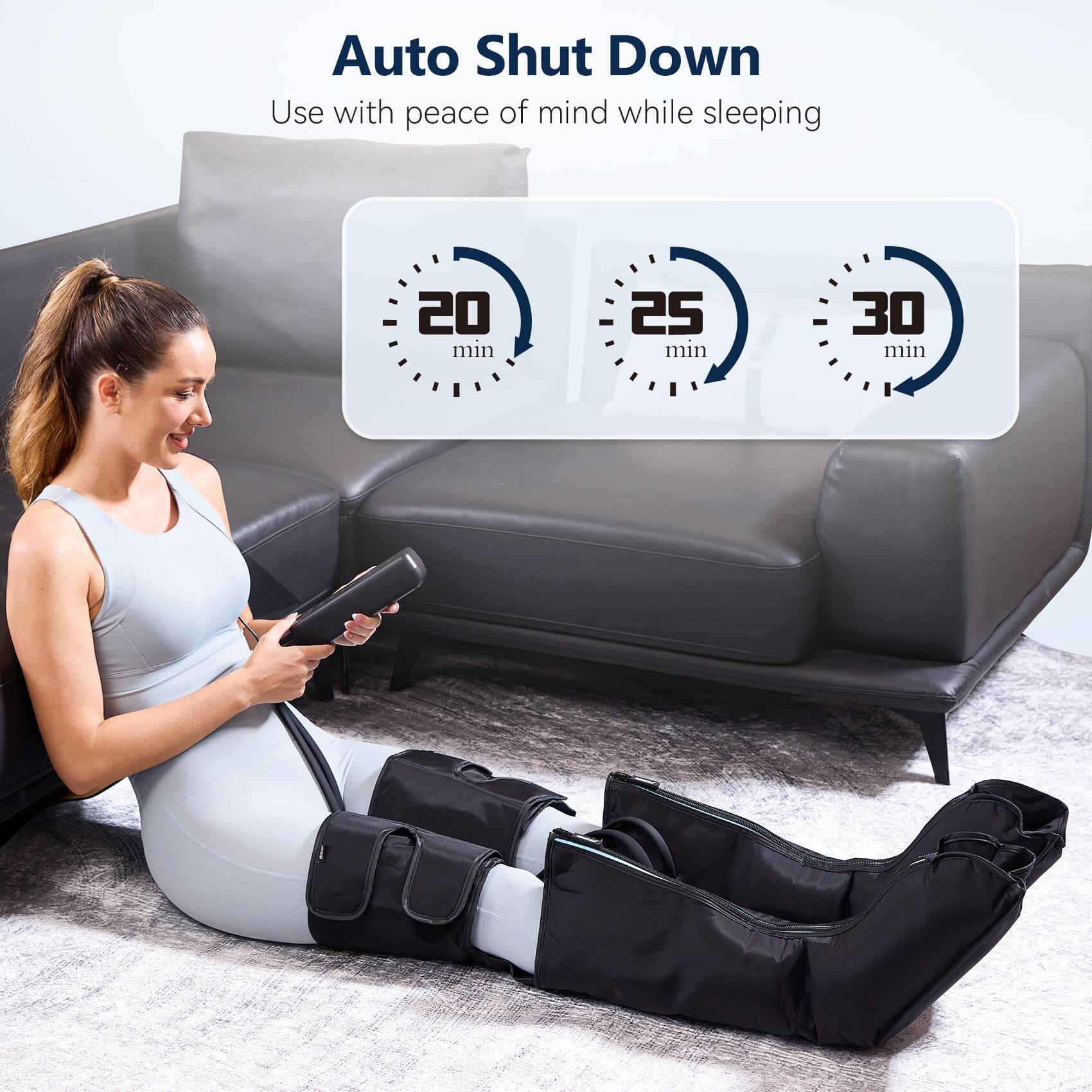 Auto Shut Down  
Use with peace of mind while sleeping  

05 min  
25 min  
30 min