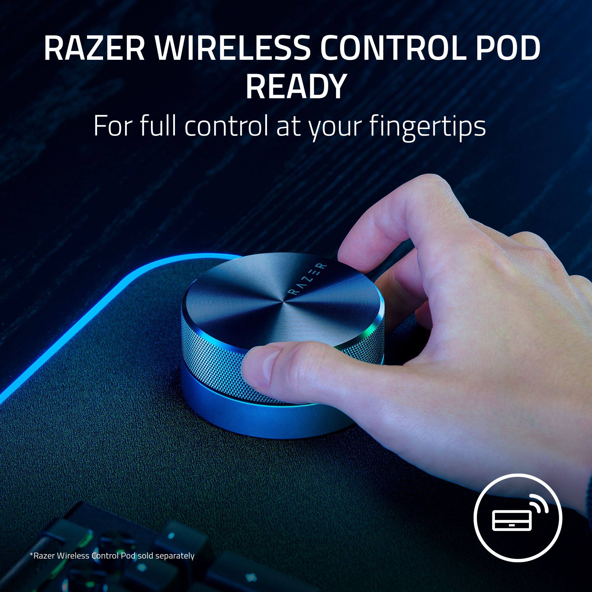 RAZER WIRELESS CONTROL POD READY For full control at your fingertips. The RAZER Wireless Control Pod is sold separately.