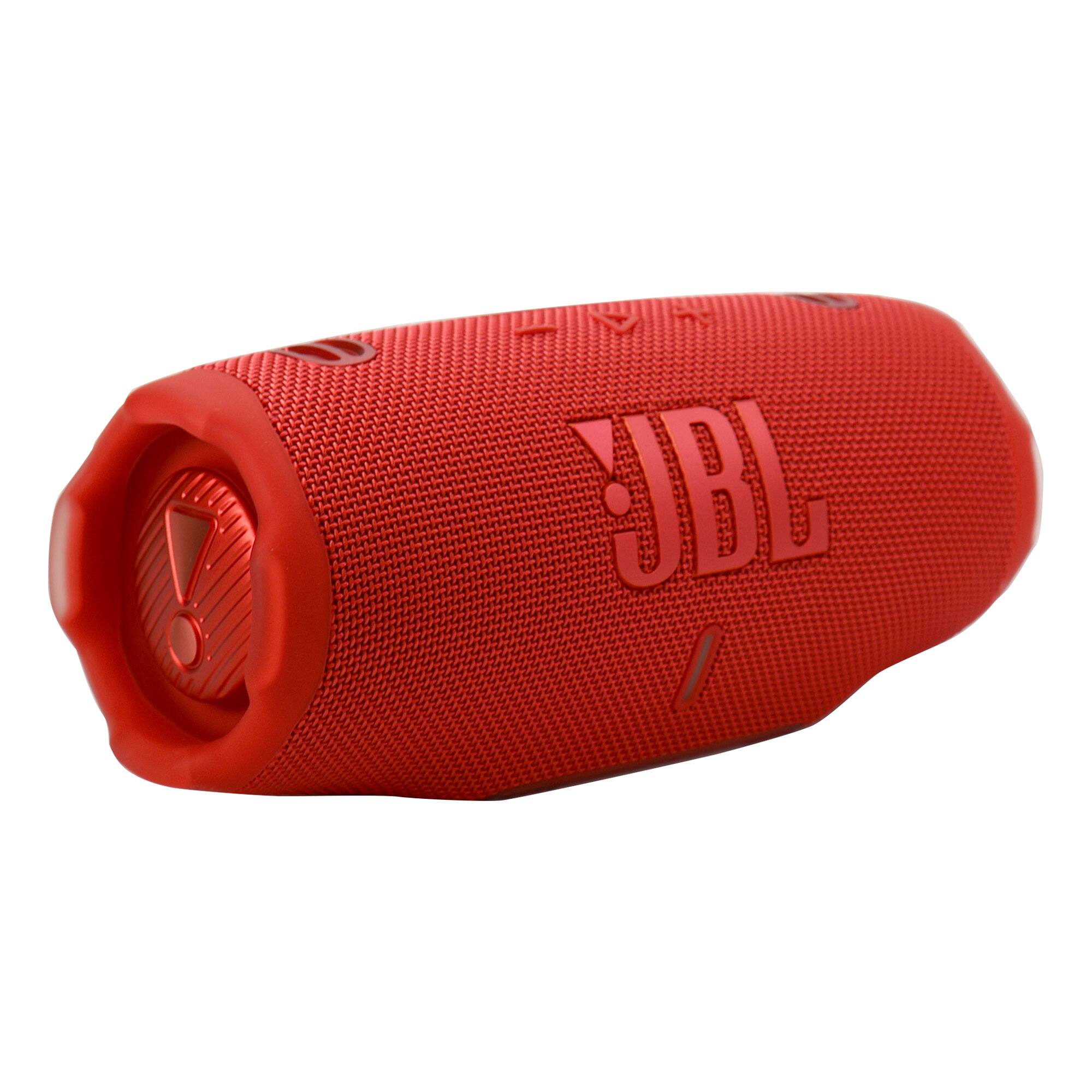 Alt View 2. JBL - 2x JBL Charge 6 Portable Waterproof Bluetooth Speaker (Red) - Red.