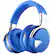 Front. MOVSSOU - MOVSSOU E7 Bluetooth Wireless Active Noise Cancelling Headphones - blue.
