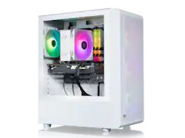 Thermaltake - LCGS Quartz i1460 Gaming PC (i5-14400F, RTX 5060, 16GB DDR4, 1TB NVMe, Win 11)