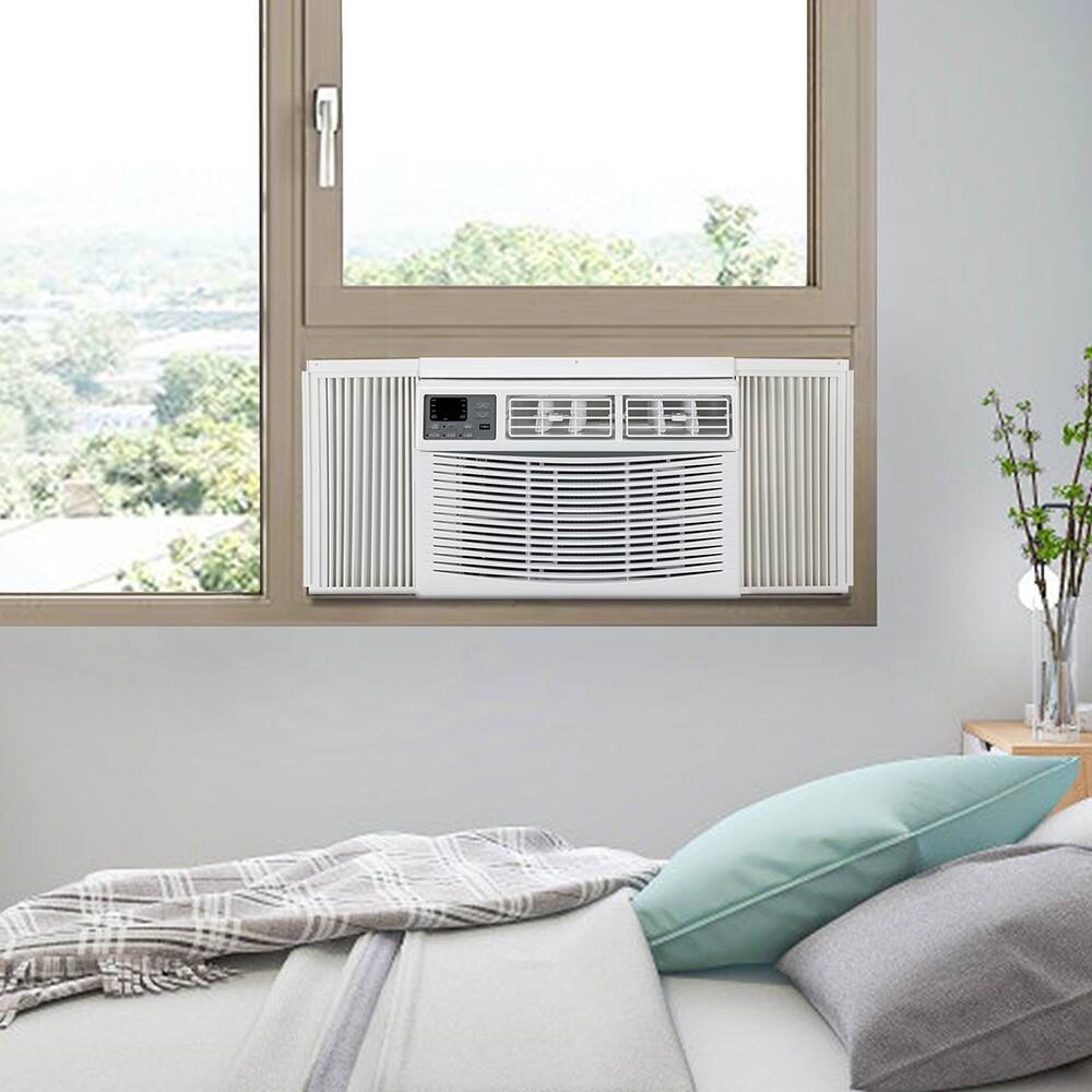 Alt View 9. Winado - 8000 BTU 115V 3 in 1 Window Air Conditioner w/Remote Control & LED Digital Panel, Wifi Install Kit Cool up to 350 Sq.Ft - White.