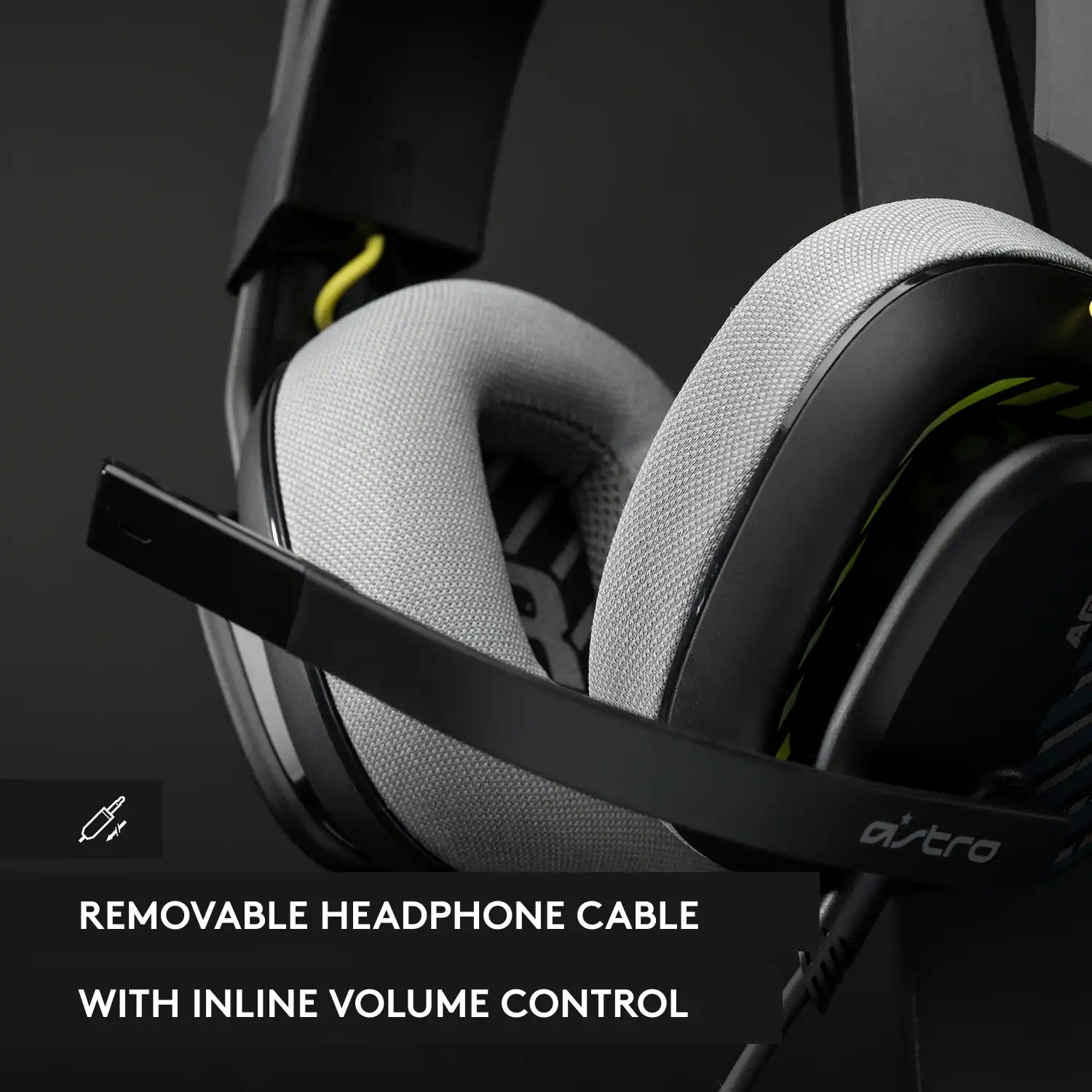 Removable Headphone Cable with Inline Volume Control