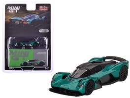 Aston Martin Valkyrie Racing Limited Edition to 3960 pieces Worldwide 1/64 Diecast Model Car by Mini GT - Green Metallic