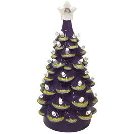 Santa's Workshop - ECU Pirates 14'' Ceramic Tree - Purple