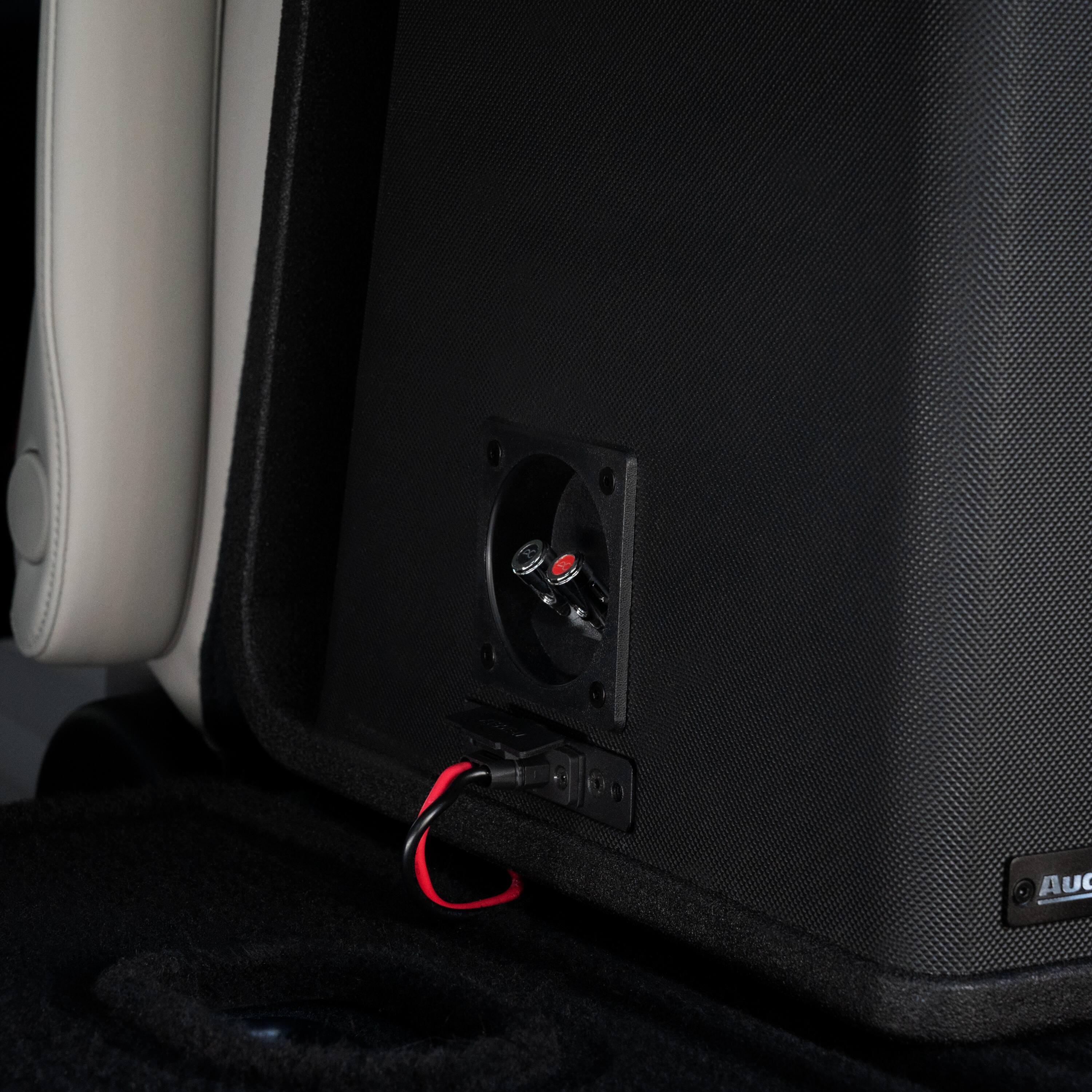 Alt View 26. AudioControl - Spike Series 10” Single-Voice-Coil 2-Ohm Loaded Vented Subwoofer Enclosure - Black.