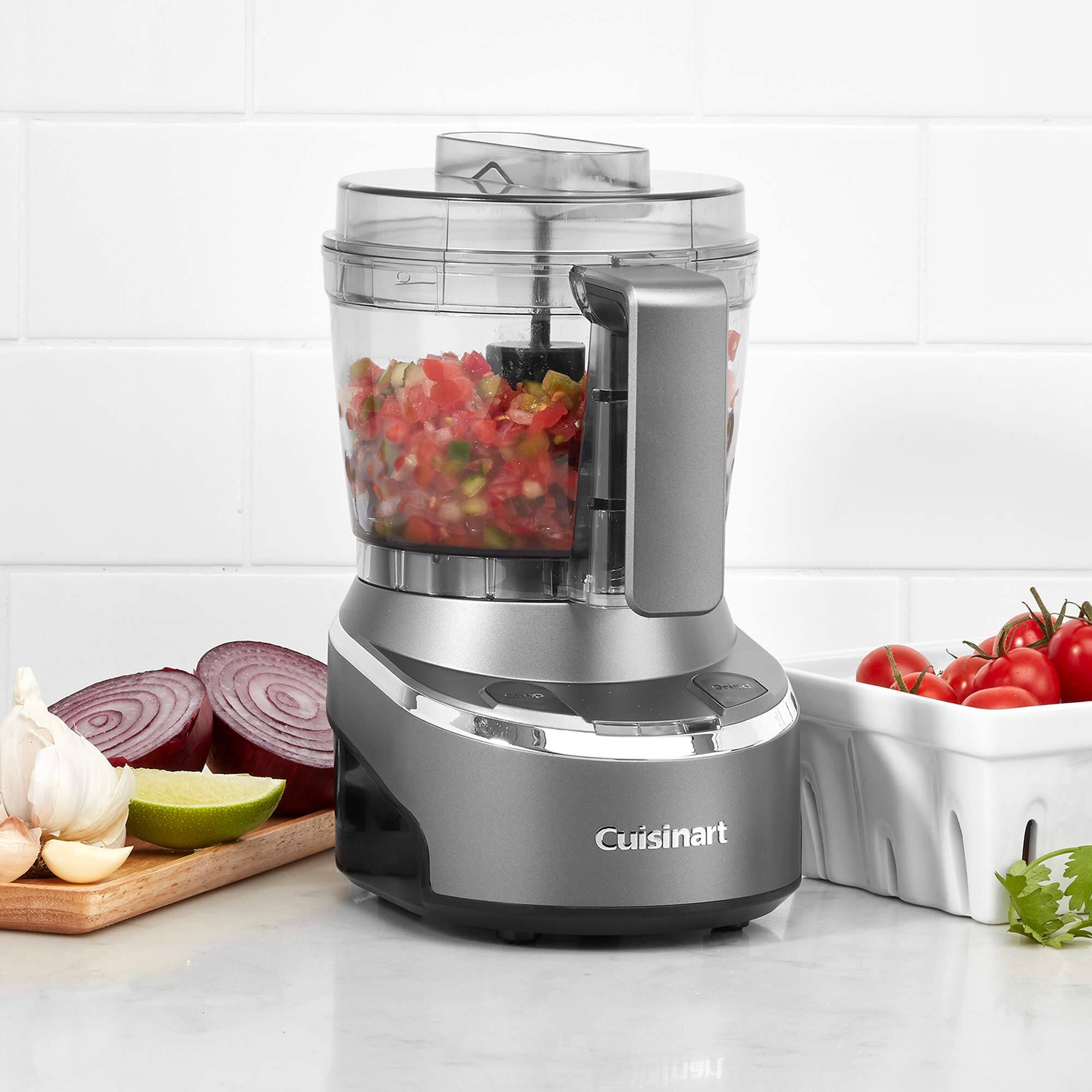 Alt View 5. Cuisinart - EVOLUTIONX RMC-100C Cordless Rechargeable 4-cup Chopper RMC-100C - Dark Gray.