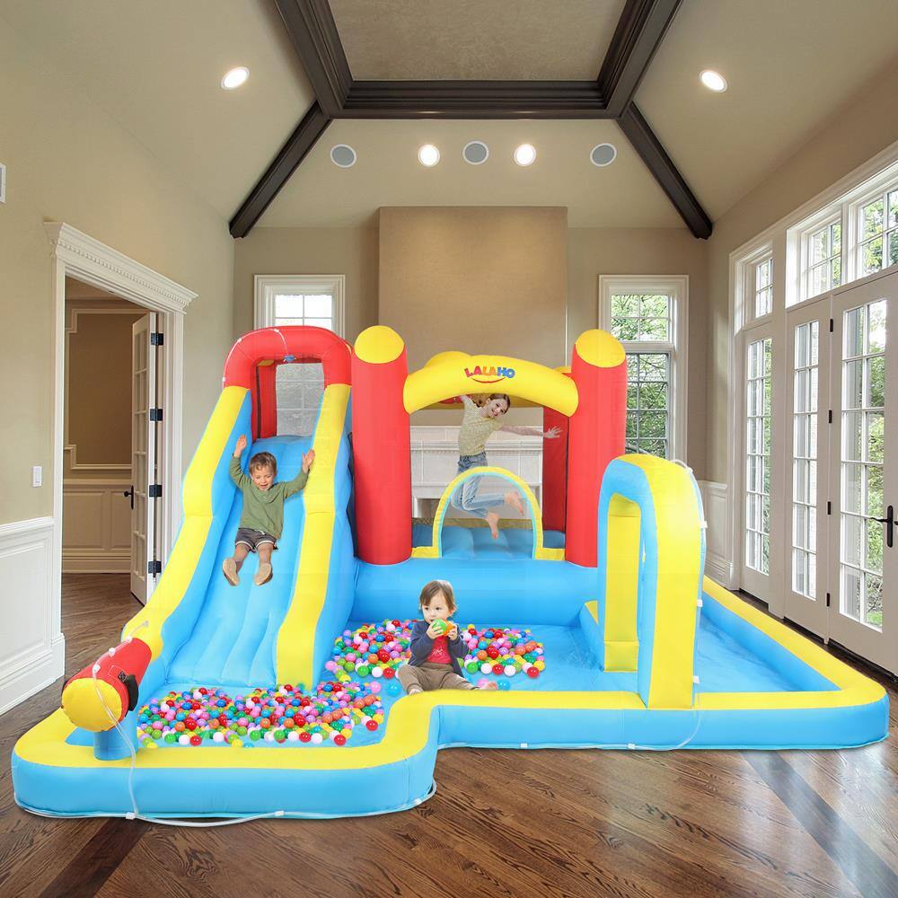 Back. Winado - Inflatable Bounce House Water Slide Pool Kids Jumper Castle with Air Blower.