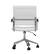 Alt View 19. Martha Stewart - Piper Ribbed Faux Leather Office Chair - White Faux Leather/Polished Nickel.