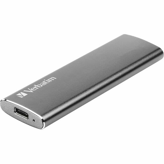 Verbatim - VX500 1 TB Portable Solid State Drive - External - Space Gray - Storage System, Notebook Device Supported - USB