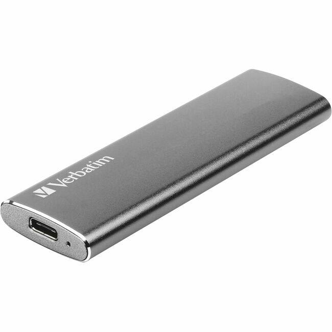 Front. Verbatim - Verbatim VX500 1 TB Portable Solid State Drive - External - Space Gray - Storage System, Notebook Device Supported - USB.