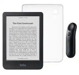 Kobo - Clara BW eReader with Black Remote Bundle - 2024 - Clear Case