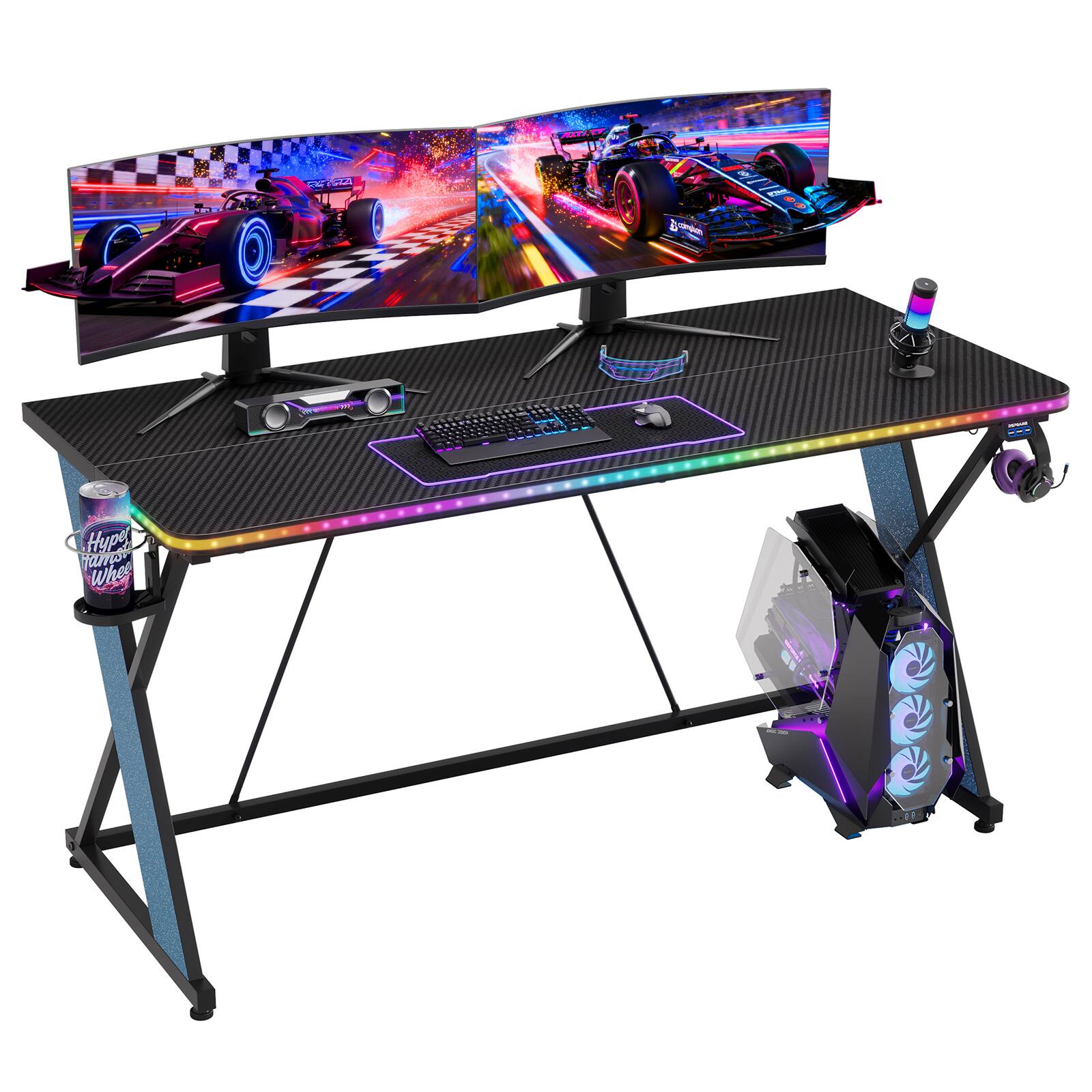 55'' Black & Blue