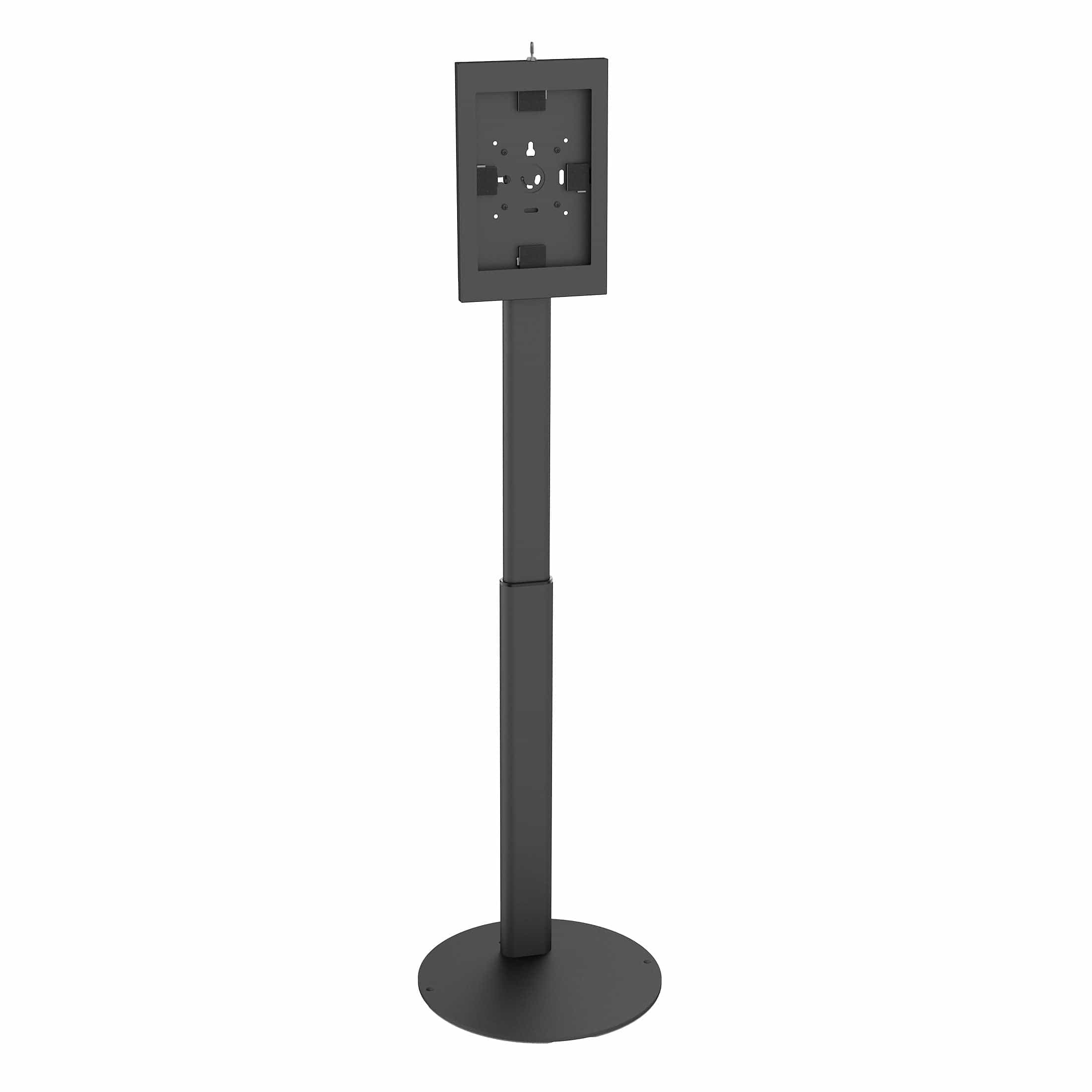 Alt View 6. Mount-It! - Anti‑Theft Tablet Floor Stand for Samsung Galaxy Tabs with Adjustable Height, Tilt & Rotation Security Kiosk, Black - Black.